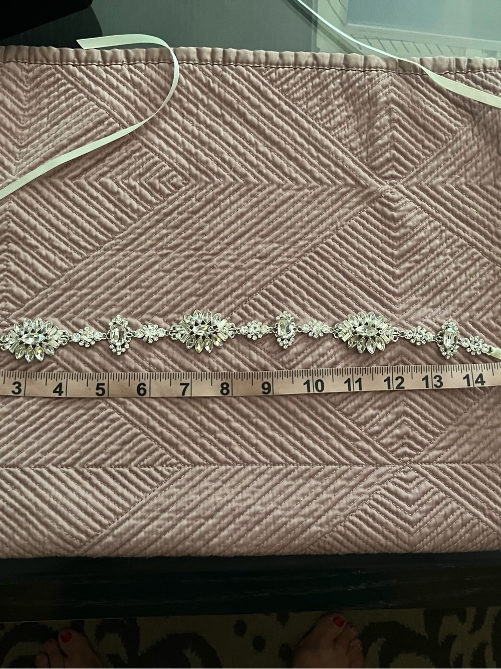 Crystal Rhinestone Head Piece - Picture 4 of 4